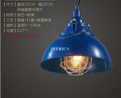 INPHIC-美式loft復古工業風吊燈咖啡館餐廳酒吧鐵藝仿古鍋蓋單頭臥室燈具 06