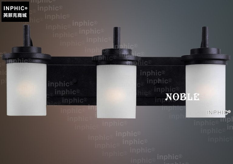 INPHIC-美式燈具簡約鐵藝燈 雙頭向下 美式壁燈客廳床頭雙頭壁燈L10