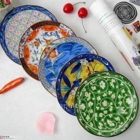 INPHIC-陶瓷盤子平盤日式餐盤養眼滿花五色