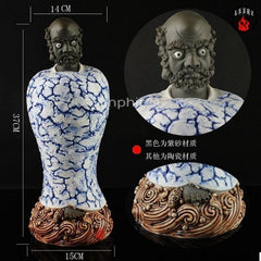 INPHIC-宗教 仿何朝宗瓷紫砂達摩佛像 渡海達摩祖師 佛教現代工藝擺飾新款