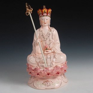 INPHIC-佛像 地藏王佛像 陶瓷地藏王菩薩 14吋金彩全蓮地藏菩薩