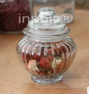 INPHIC-糖果茶葉乾果密封儲物罐雜糧儲藏保鮮玻璃瓶密封罐(5個)