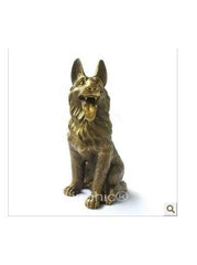 INPHIC-宗教 開光銅狗擺件 銅工藝品狗 銅狼狗招財銅坐狗 純銅生肖狗裝飾擺設