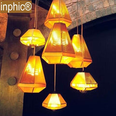 INPHIC-鐵藝藝術創意吊燈簡約現代個性客廳餐廳酒吧臺閃鑽吊燈