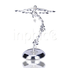 INPHIC-合金環繞葡萄藤杯架旋轉鍍銀掛杯架酒杯架吧台酒架