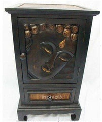 INPHIC-宗教 木雕 家居 飾品 泰國風格 柚木小櫃子 佛象 儲物櫃子