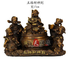 INPHIC-銅五路財神到 純銅五路財神聚寶盆 五路聚寶盆 招財紫銅