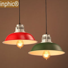 INPHIC-loft工業燈具復古仿古吊燈酒吧吧臺餐廳個性咖啡廳彩色鍋蓋吊燈