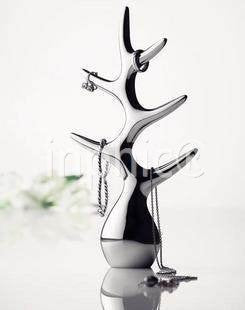 INPHIC-銀色珠寶樹 高檔不鏽鋼首飾架 創意生日禮物