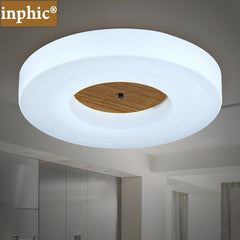 INPHIC-溫馨浪漫主臥室燈實木led吸頂燈廚房門廳衛生間陽台田園調光變色 中款