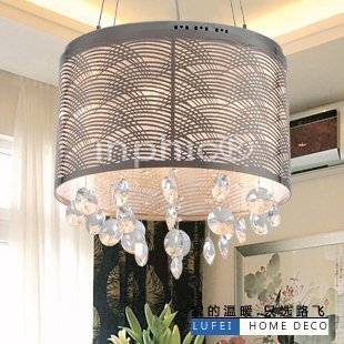 INPHIC-不鏽鋼水晶吊燈時尚餐廳客廳燈