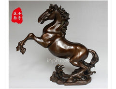 INPHIC-開運 精品開光純銅馬擺件 躍馬馬到成功裝飾工藝品銅馬擺設