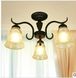 INPHIC-歐式鐵藝燈 3頭吸頂燈臥室吸頂燈走道燈餐廳燈