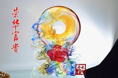 INPHIC-開運 琉璃開光擺件 原裝家庭平安吉祥飾品擺設榮華富貴