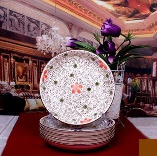 INPHIC-日式餐具手繪和風式湯盤餐盤菜盤盤子5件套裝