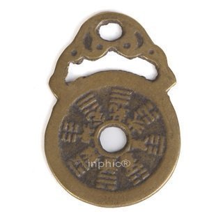 INPHIC-宗教 純銅十二生肖太極八卦風水錢消災化煞鎮宅避邪