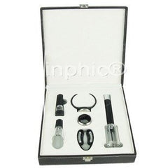 INPHIC-紅酒醒酒器 開瓶器 真空酒塞 割紙器 溫度計禮盒套裝