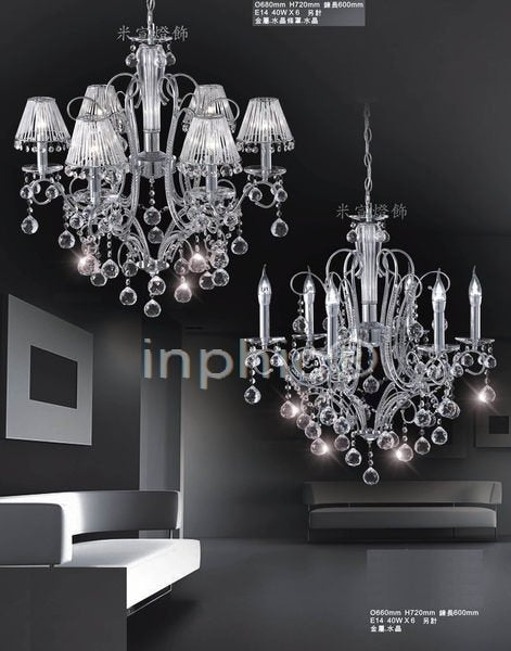 INPHIC-金屬.水晶條罩.水晶燈【6燈】