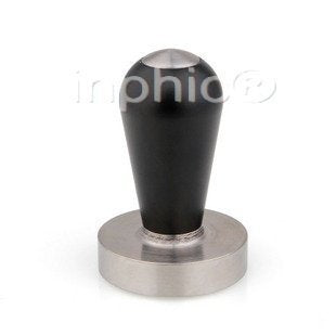 INPHIC-專業咖啡 意式咖啡機專用咖啡壓粉器 黑膠手柄 不鏽鋼底座