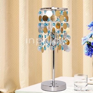 INPHIC-法式溫馨浪漫田園 水晶檯燈 韓式地中海 禮品臥室床頭燈