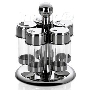 INPHIC-調味瓶 調味罐 特供五星級酒店 不鏽鋼 旋轉五件套 外銷歐美