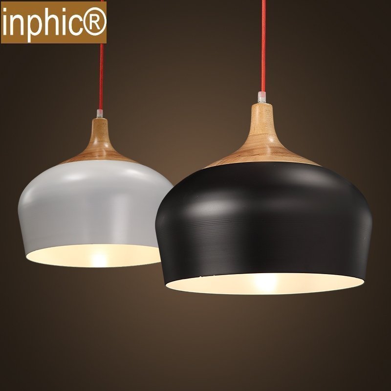 INPHIC-北歐簡約餐廳燈創意吧臺臥室復古美式鄉村單頭榛子吊燈