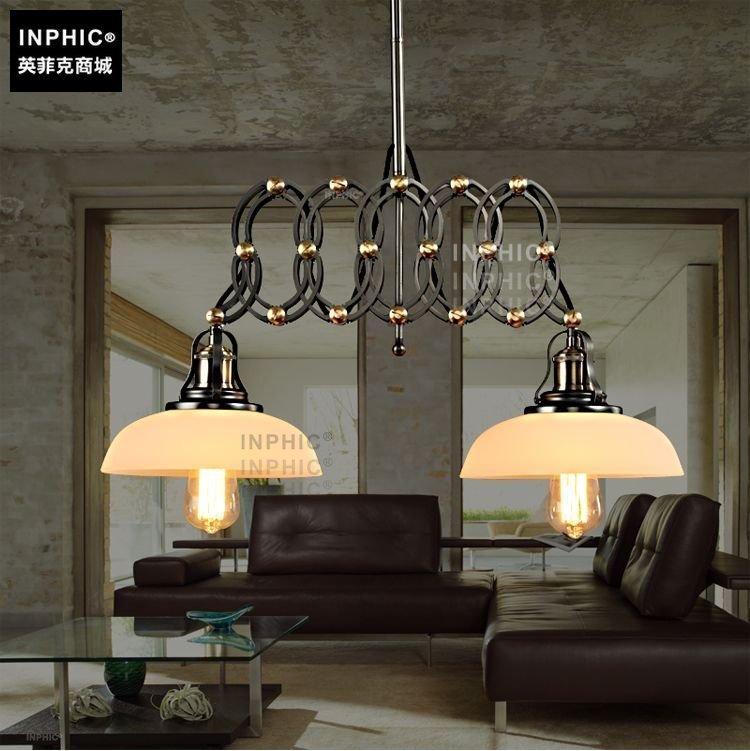 INPHIC-歐式復古特色工業風吊燈餐廳創意個性走廊樓梯酒吧臺吊燈臥室溫馨燈具