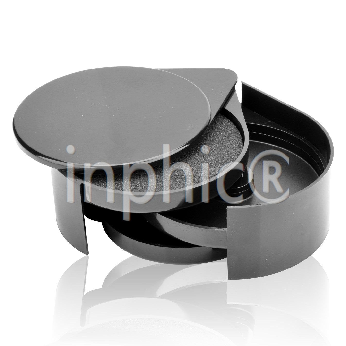 INPHIC-調酒黑色三層鹽邊盒 調味盒 酒杯沾邊盒 糖酒杯架 瑪格麗特專用