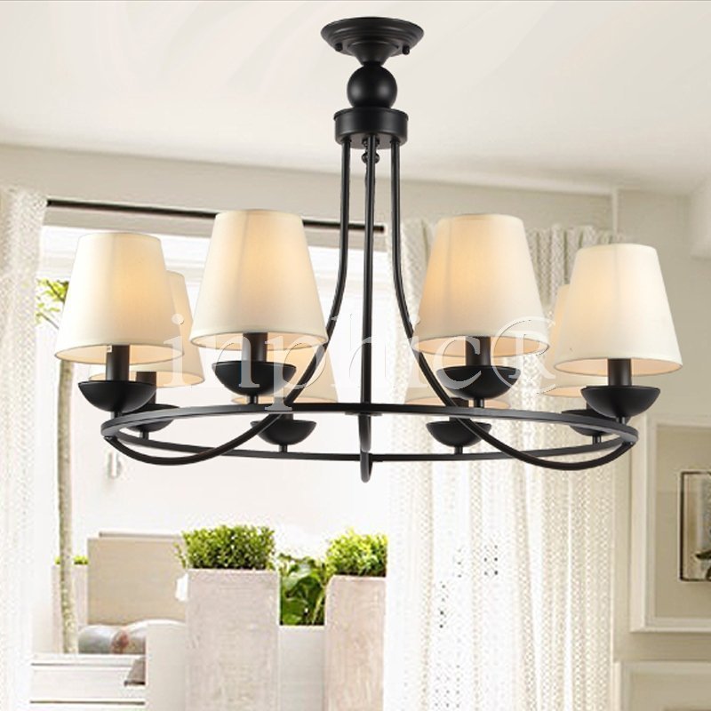 INPHIC-工業風復古北歐風格簡約美式鄉村風格鐵藝吸吊兩用客廳餐廳燈臥室燈具 4/6/8頭