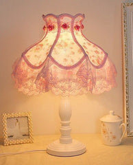 INPHIC-蕾絲檯燈 歐式簡約燈飾 臥室裝飾檯燈 歐式田園床頭燈