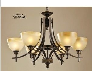 INPHIC-客廳6頭吊燈歐式鐵藝古典別墅簡約鐵藝燈飾