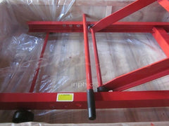 INPHIC-商用 營業 1000LB剪式液壓腳踏摩托車升降臺(矩形輪夾)