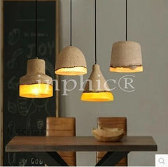 INPHIC-北歐美式復古工業單頭水泥燈餐廳吧臺服裝店咖啡廳吊燈具 A款