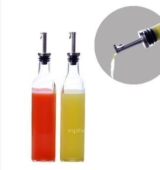 INPHIC-廚房用品 玻璃油醋瓶 油瓶醋壺 調味瓶 橄欖油瓶 大500ml 方