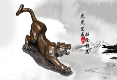 INPHIC-開運 精品開光純銅老虎擺件大型辦公室裝飾品下山虎工藝品銅件