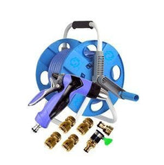 INPHIC-純銅接頭海藍管帶水管車高壓洗車水槍15米20米