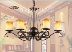 INPHIC-浪漫歐式蠟燭客廳臥室復古6頭吊燈別墅高檔會所燈具燈飾