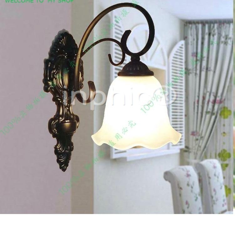 INPHIC-唯美簡約歐式古典宮廷壁燈床頭臥室走道門廳單頭鐵藝