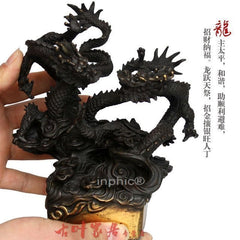 INPHIC-宗教 精品開光純銅雙龍擺設家居裝飾工藝品辦公室銅龍擺件風水禮品
