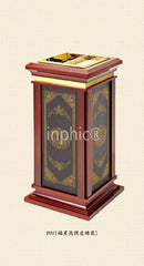 INPHIC-皮紋皇家座地煙灰菸灰桶飯店大廳圾圾桶煙灰菸灰盅電梯樓道果皮桶 國色天香皮繡花