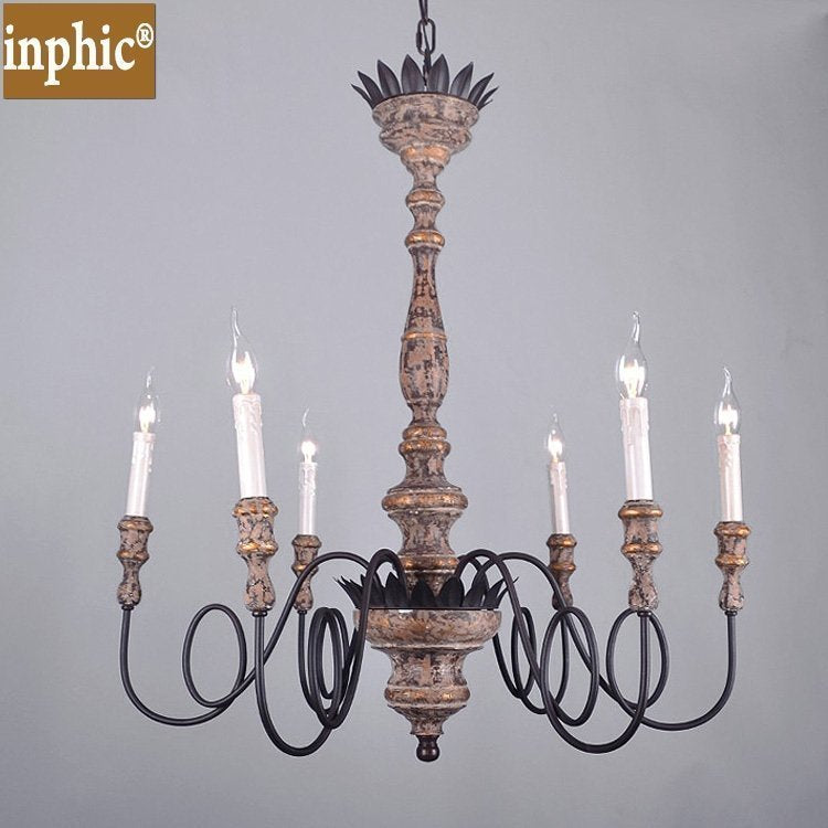 INPHIC-美式鄉村木頭工業風復古吧臺餐廳歐式創意巴伐利亞吊燈客廳吊燈