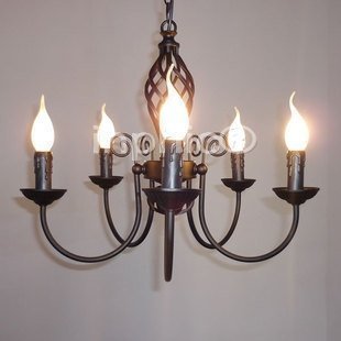 INPHIC-5頭鐵藝燈吊燈 客廳燈 餐廳燈 吊燈 臥室燈 鐵藝燈