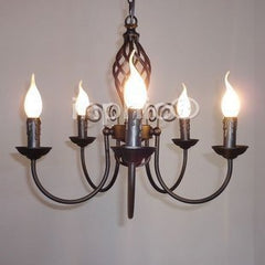 INPHIC-5頭鐵藝燈吊燈 客廳燈 餐廳燈 吊燈 臥室燈 鐵藝燈