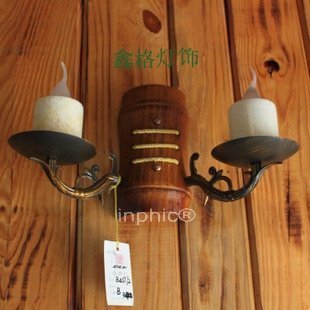 INPHIC-歐式 古鐵藝壁燈美式鄉村風格大理石壁燈臥室燈走道燈 吧檯燈