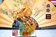 INPHIC-開運 開光擺件琉璃吉祥家居平安飾品飛越千里馬 原裝