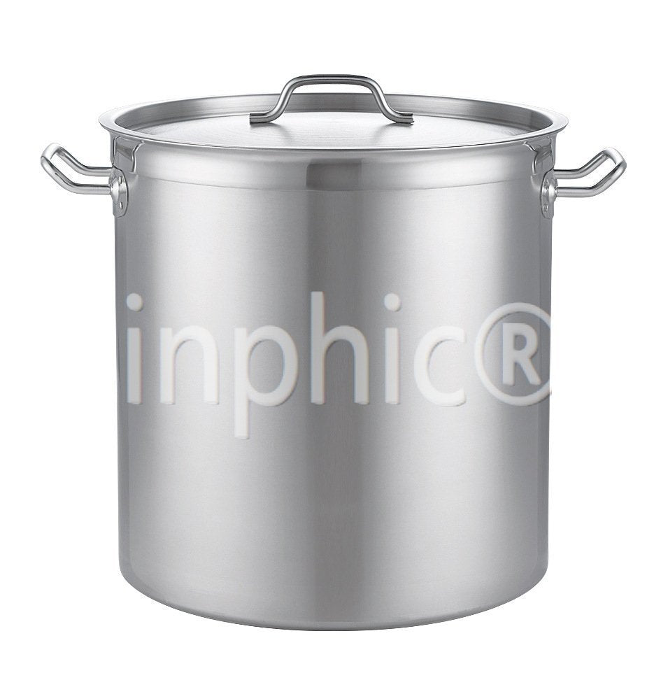 INPHIC-加厚不鏽鋼複合底湯桶電磁爐專用不鏽鋼桶商用家用複底湯鍋04款 36*36cm