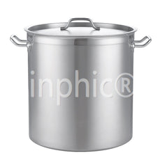 INPHIC-加厚不鏽鋼複合底湯桶電磁爐專用不鏽鋼桶商用家用複底湯鍋04款 36*36cm
