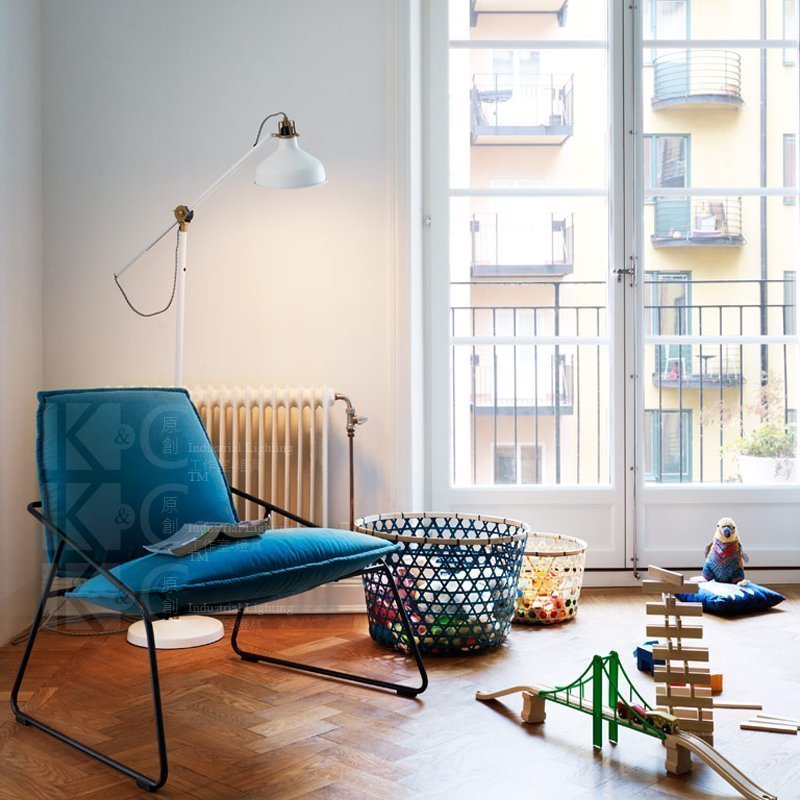 INPHIC-北歐含銅復古 漫咖啡落地燈客廳書房白色落地檯燈燈罩地燈