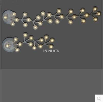 INPHIC-現代簡約led星空梅花吸頂燈創意客廳客廳燈臥室玄關吸頂燈飾 24頭圓形