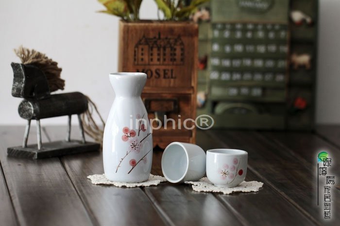 INPHIC-細瓷 清酒具 酒壺 酒杯 套裝 梅